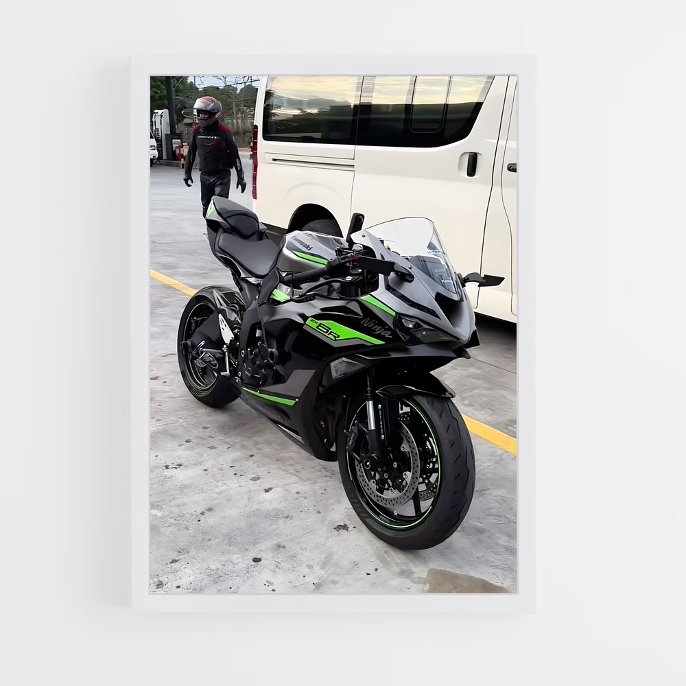 Poster Ninja zx-6r Éclatant (vue 3)
